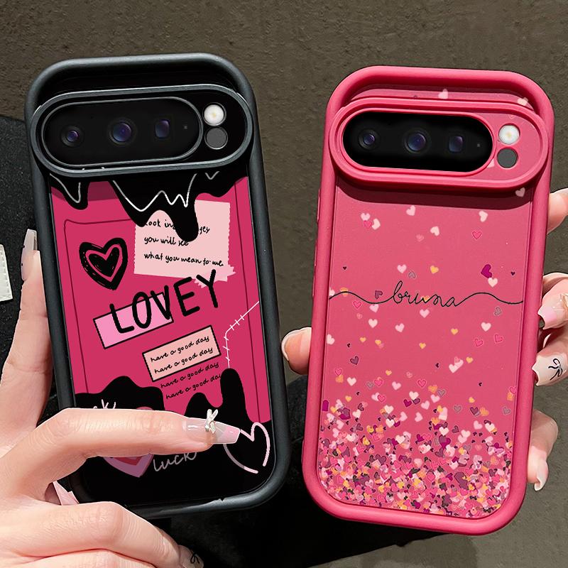 Custodia Morbida in TPU per Google Pixel 10 9 8 7 Pro Pixel 9 10 Pro XL 7A 8A 9A Custodia Creativa in Silicone Antiurto con Motivo a Cuori