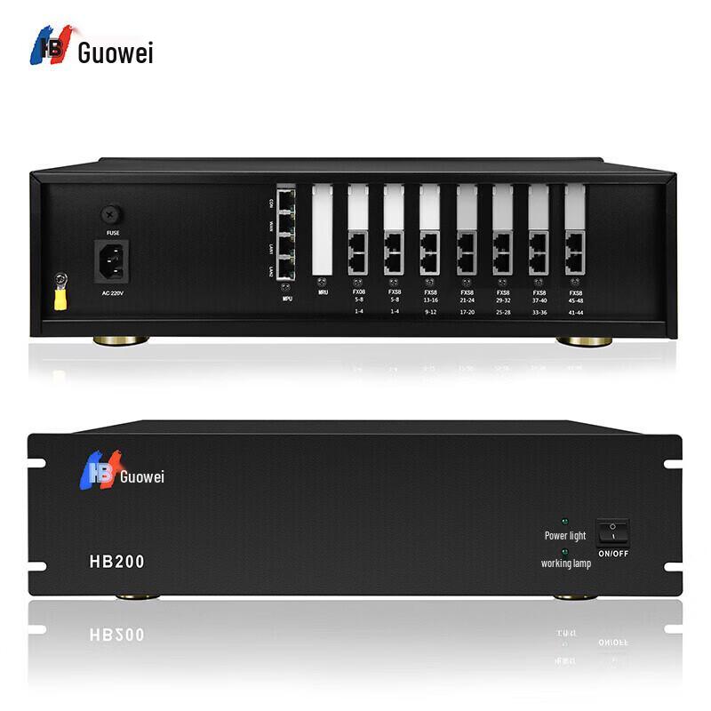 Guowei HB200 IP PBX Telephone Exchange System (CN version)