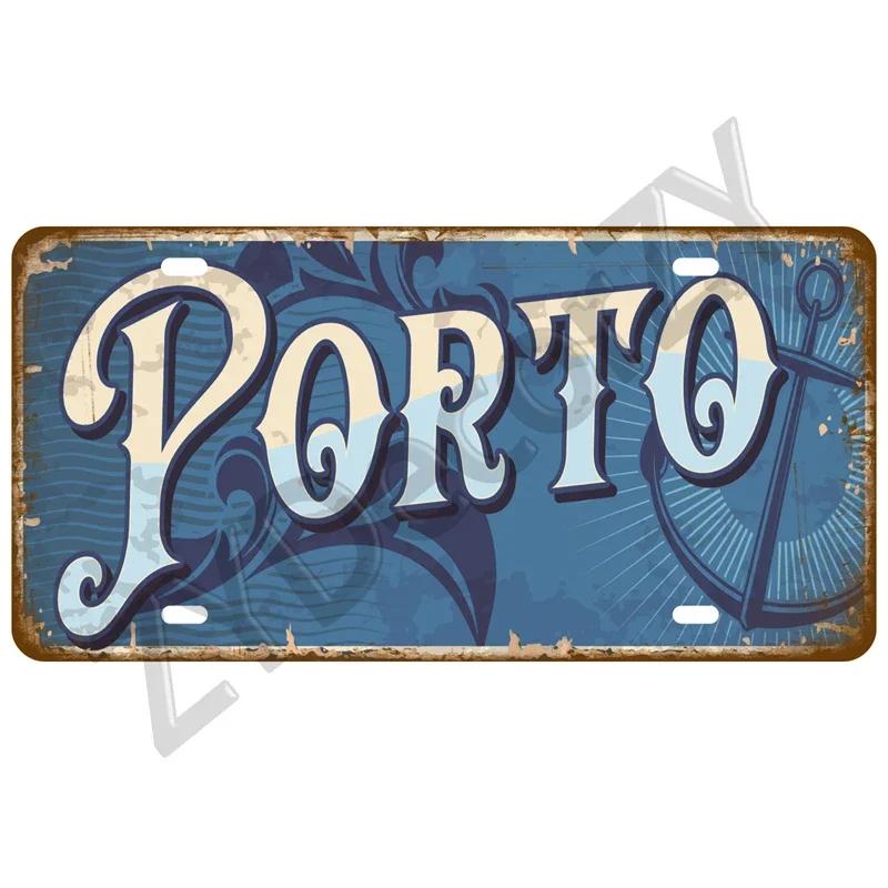 Man Cave Decoration Decor Capital City Plates Plate Vintage Sign For Restaurant Bar Pub Cafe Metal Sign Plaque Landmark