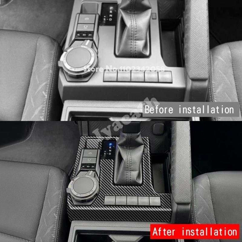 LHD For TOYOTA TACOMA 2024 2025 4Runner 4 Runner 2025 2026 ABS Central control Gear Shift Box Panel Cover Interior Accessories