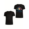 European sizes Men's Hawaiian Tribal Tie-Dye T-Shirt - Black Back Print Tee with Aloha Sea Turtle & Floral design -   Everyday Streetwear