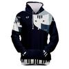 Fashion Print Loose Men's And Women's Long Sleeve Hooded Sweater