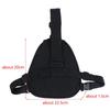 Triangle Chest Sling Bag Multifunction Walkie Talkie Storage Crossbody Bag Adjustable Strap For Outdoor Cycling Daily Use