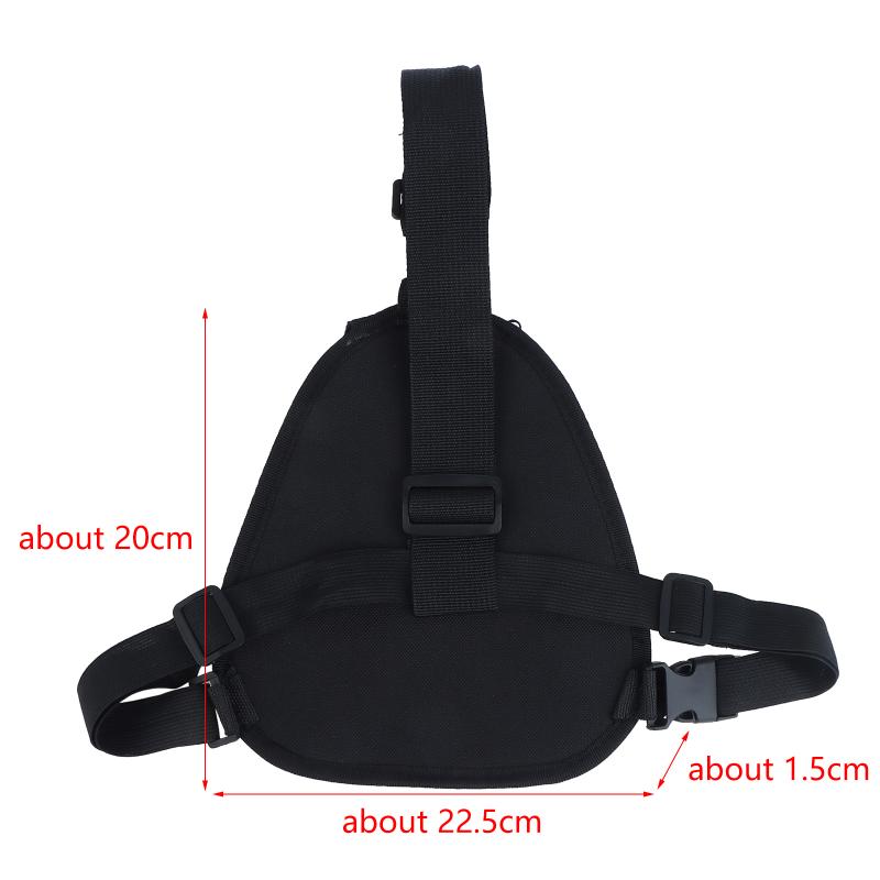 Triangle Chest Sling Bag Multifunction Walkie Talkie Storage Crossbody Bag Adjustable Strap For Outdoor Cycling Daily Use