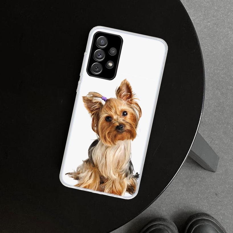 York Shire Terrier Dog Phone Case for Samsung Galaxy A17 A16 A26 A36 A56 A57 A37 A15 A25 A35 A55 A14 A24 A34 A54 A13 A23 A33 A53