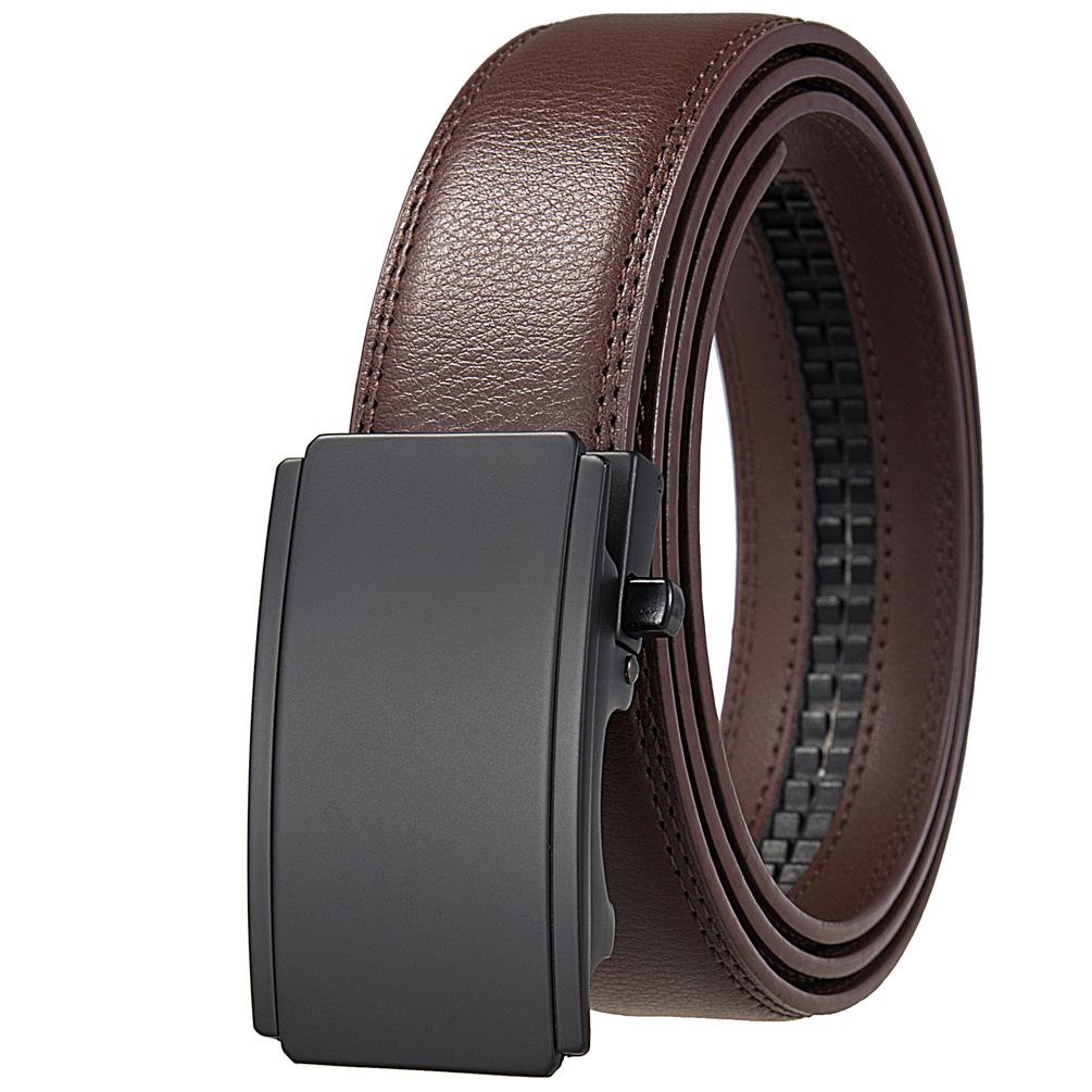 Casual Business Belt, Belt For Men, Two-Layer Belt, Automatic Buckle Belt Ly36-25565-1
