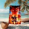 Beach Towel with Attack on Titan1 Pattern - soft,absorbent,machine washable Lightweight&Modern,swimming,Travel Essentials