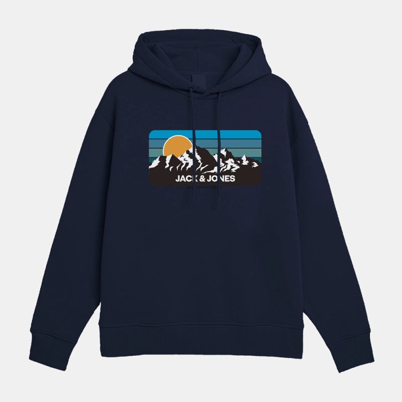 

Sweat a capuche jwhpeak navy blazer 12287697 4400 Homme JACK & JONES XL темно-синий