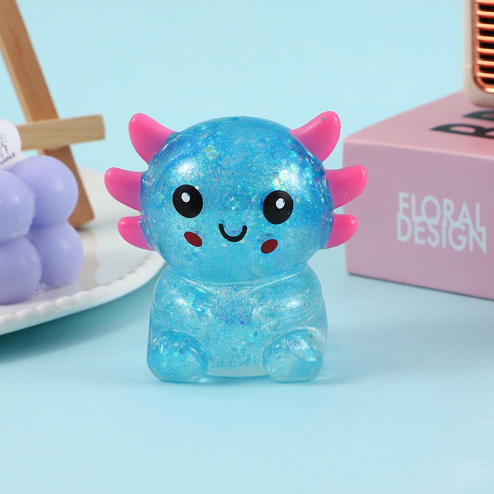 Nee Doh Cartoon Glitter Salamander Fidget Toys Decompression Squeeze Toy Gift Release Pressure Finger Game Toy Pinch For Kid