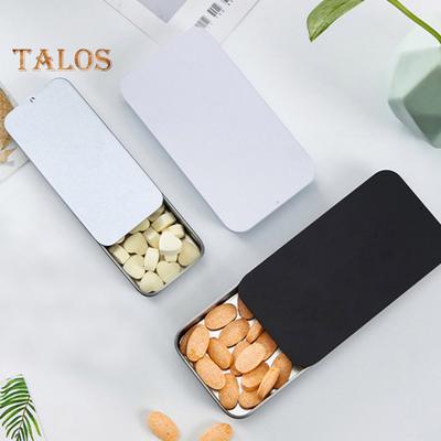 1/3Pcs Metal Storage Box Smooth Edge Burr Free Compact Design Portable Multipurpose Rectangular Empty Mini Metal Tin Box Container