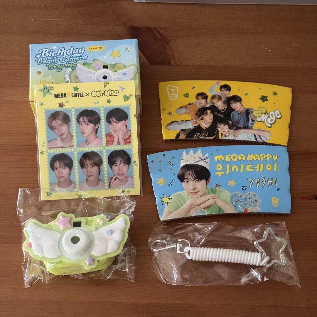 

[USED] MEGA COFFEE × NCT WISH collaboration MD Beam Camera Key Ring
