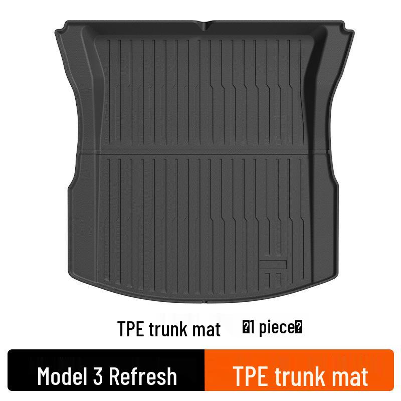 Tesla Model Y Floor Mats: TPE Anti-Slip Trunk Mats