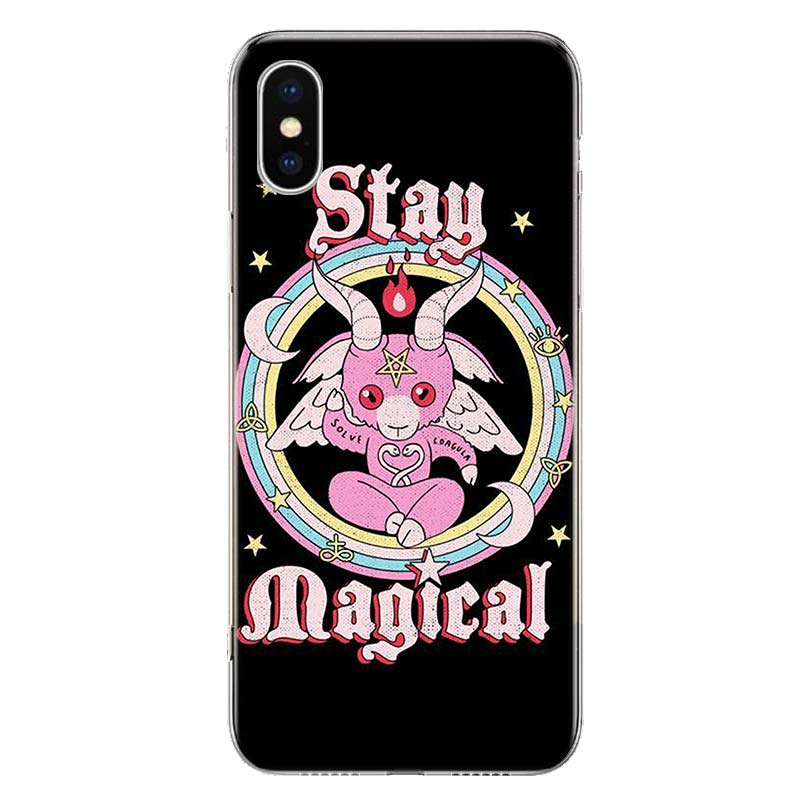 Pink Cat Skull Sorceress Witch Phone Case For iPhone 11 12 13 Mini 14 15 Plus 17 Air 16 Pro Max 16E 7 8 SE 2020 Customized Print