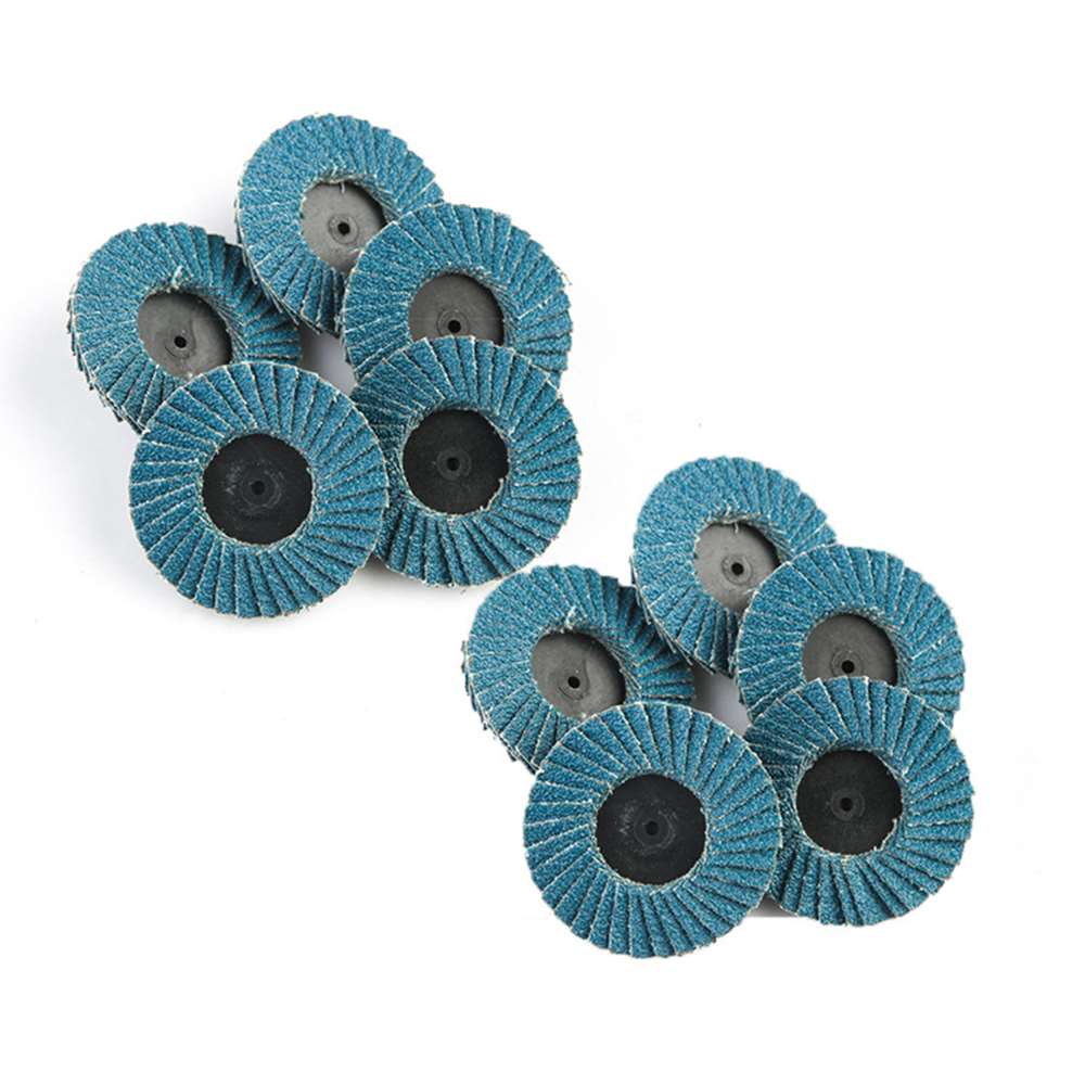 10Pcs 50mm 2Inch Flap Disc Sanding Disc R Roloc Twist Lock Grinding