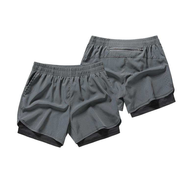 Men's Quick-Dry Double-Layer Running Shorts