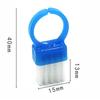 3/5pcs Mini Ring Brushes -Compact & Portable Finger & Nail Cleaning Tools,Durable Plastic Bristles for Dust,Debris,Dirt Removal