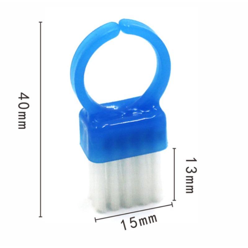 3/5pcs Mini Ring Brushes -Compact & Portable Finger & Nail Cleaning Tools,Durable Plastic Bristles for Dust,Debris,Dirt Removal