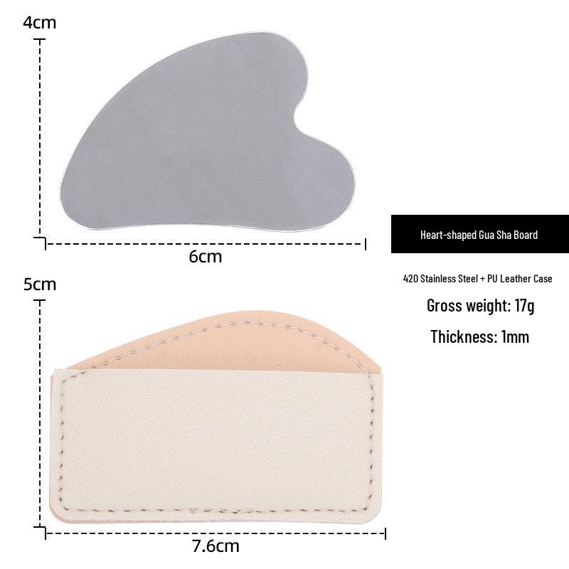 Лицевая доска Гуаша из нержавеющей стали для лифтинга и массажа