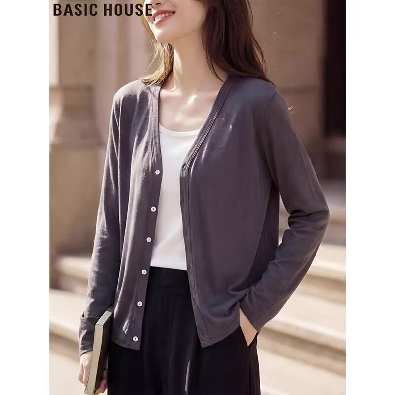 Basic House Tencel Sun Protection Cardigan L