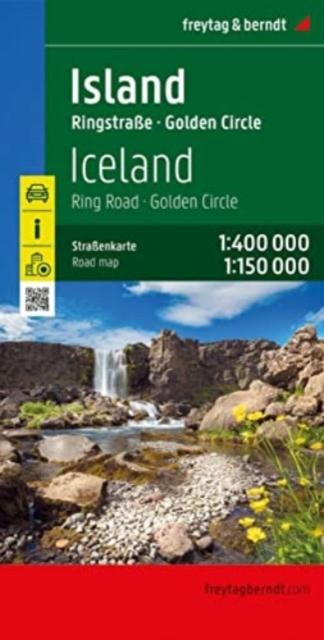 Bok Iceland (Ring Road Golden Circle) Map : Road Map 1:400,000/1:150,000
