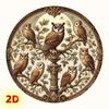 Vintage Owl Metal Tin Sign Wall Decor For Home Cafe