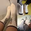 Retro American Men's Mid-rise Socks Women's Ins-style Casual Sports Basketball Socks