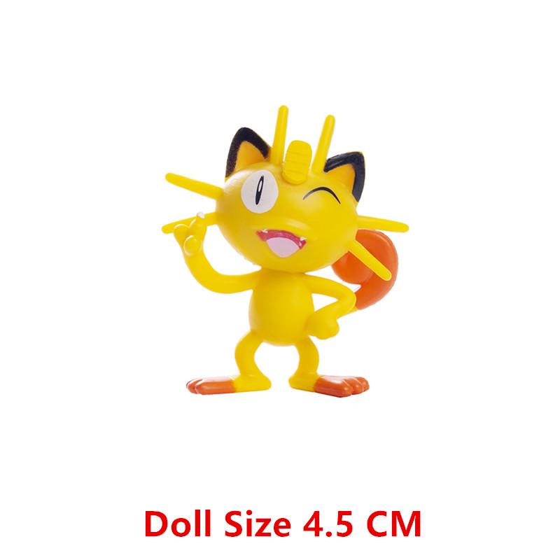Toys Model Pokemon Anime Figure Pikachu Eevee Charizard Mewtwo Cartoons Figure Collection Pocket Monster Action Birthday Gi Kids