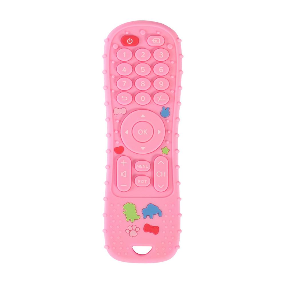 1PC Silicone Baby Toys TV Controle Remoto Forma Mordedor Brinquedo BPA Livre Silicone Dentição Brinquedo Mastigação Sensorial Acessórios Bebê