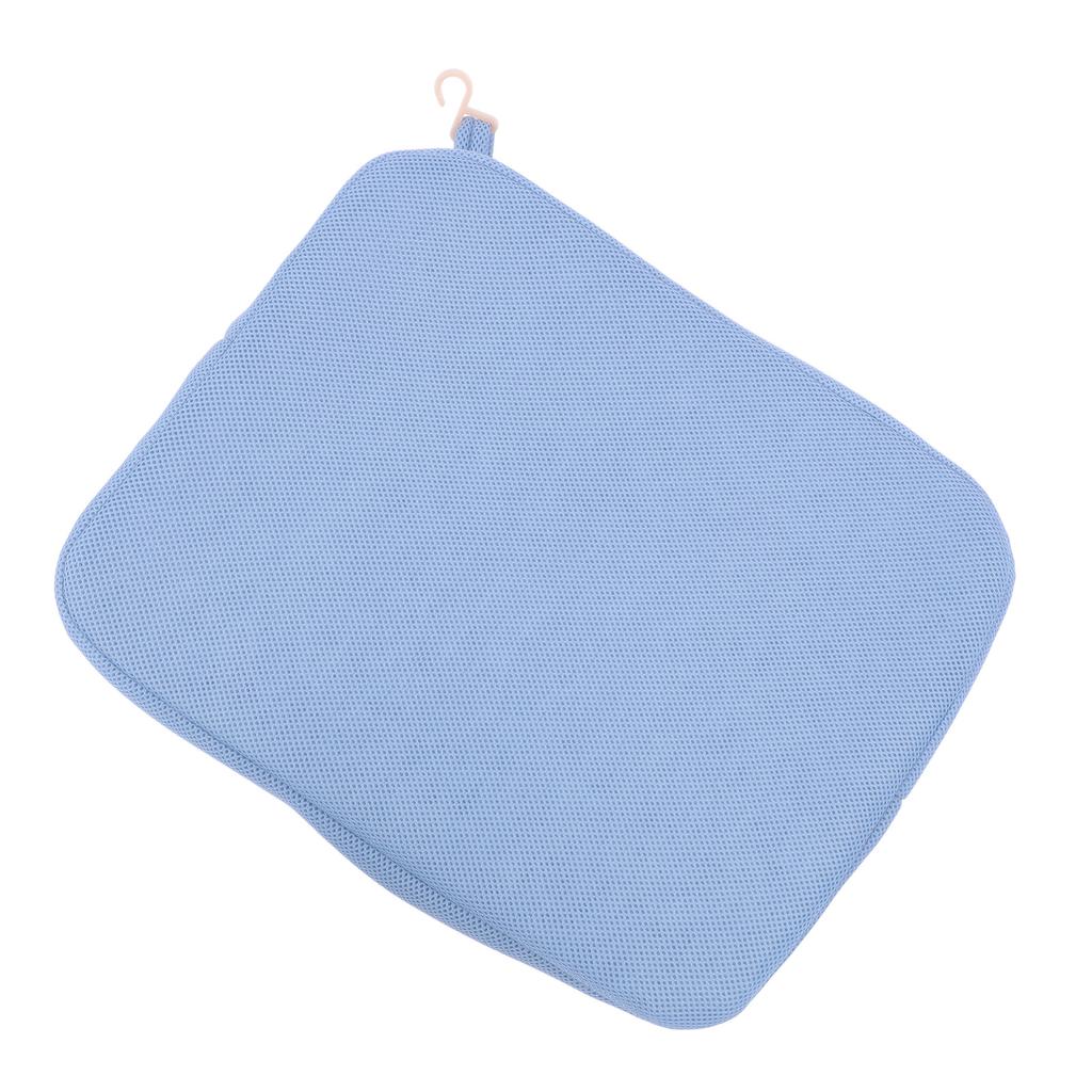 Shower Seat Cushion Breathable Comfortable Support Removable Washable Cover Bathtub Seat Cushion Blue