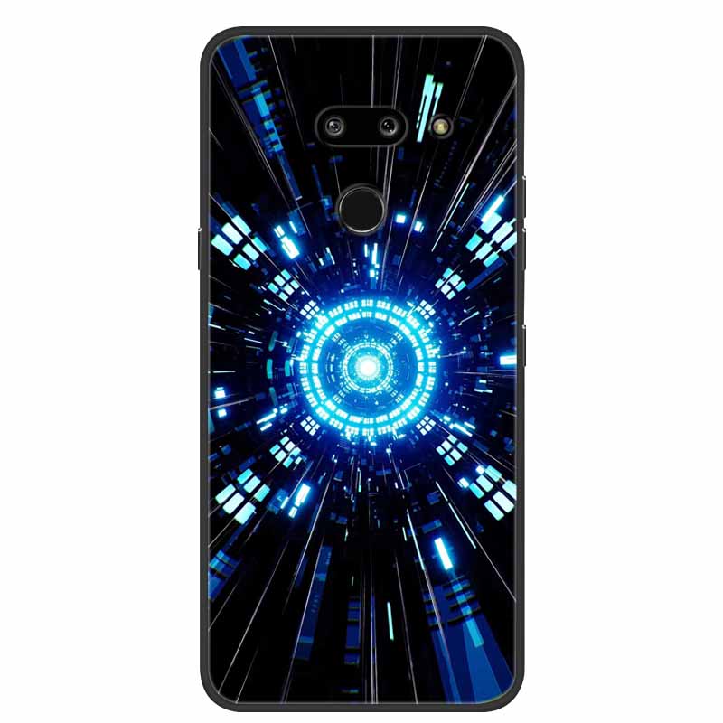 Für LG G8 G8S ThinQ Schwarze Hüllen Weiche Silikon TPU Handyhüllen Für G 8 S 8S ThinQ Luxus Rückabdeckung Funda Cartoon Schale Para Capa