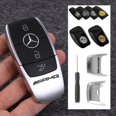 3D AMG Badge Key Cover Auto Remote Key Shell Refit Sticker For Mercedes Benz GLE GLA GLB GLS Class W447 W221 W204 W205 W168 W177