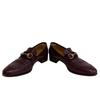 Gucci Sherry Line Leather Horsebit Loafers Wine-red Leather Used