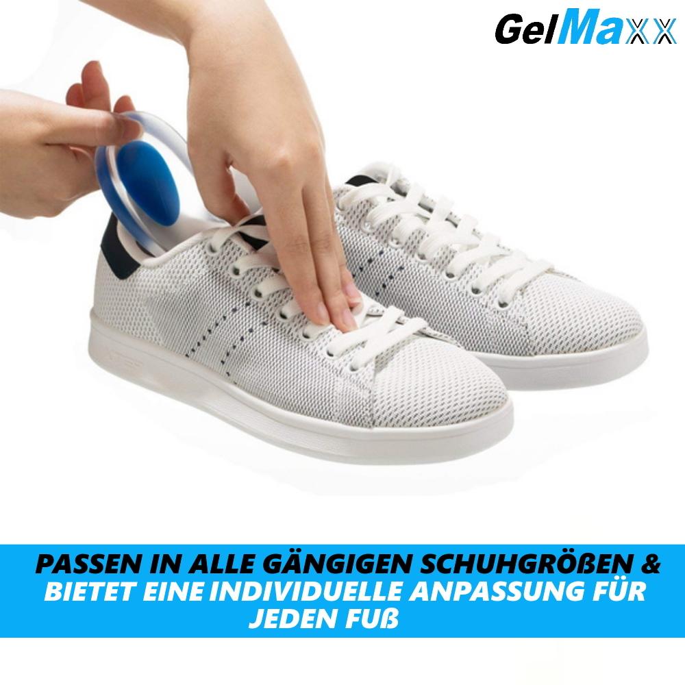 GelMaxx Premium Heel Cushion Shoe Insoles Heel Spur Heel Pad Heel Wedge