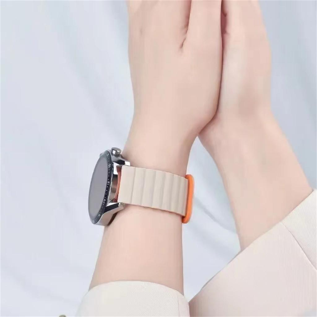 18mm 20mm 22mm Silikonowy magnetyczny pasek pętli do Samsung Galaxy Watch 6 5 Pro 4 Active 2 40mm 44mm S3 Amazfit Bip HUAWEI Watch GT 4 46mm Honor Bransoleta