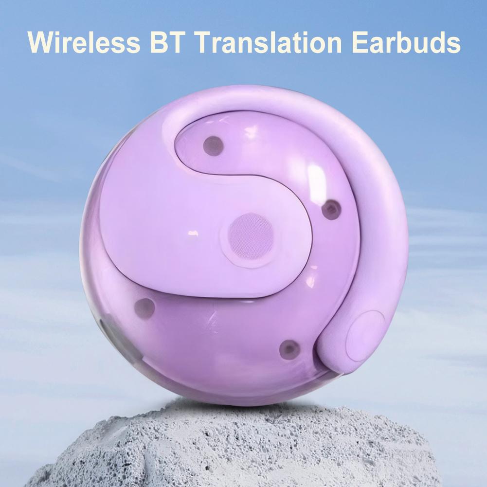 Wireless BT AI Translation Earbuds 99% Accuracy 144 Languages Real-time Language Translation Earphones Smart Voice Translator