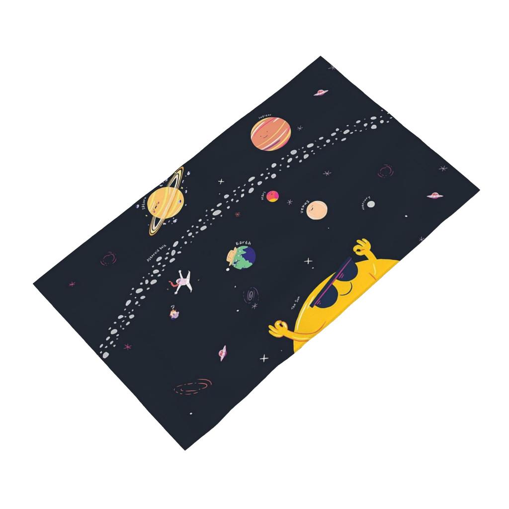 Out of Space Map Soft Face Towel Quick Dry Pool Bath Cotton Towels Absorbent