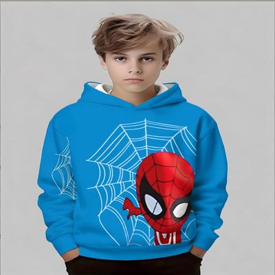 2026 Kinder-Kapuzenpullover 3D-Spinnen-Aufdruck Neue Herren- und Damen-Kapuzenpullover Lässige Neutrale Kapuzenpullover Kinder-Kapuzenpullover Kleidung