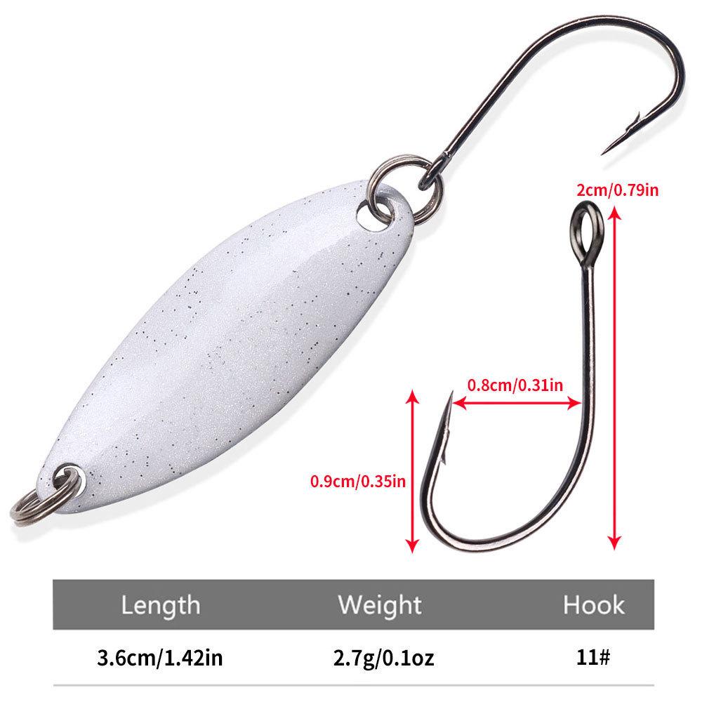 

3,6 см 2,5 г Приманка Ложка Форма Одиночный Крючок Семечко Дыни Приманка Микро Наживка Специальная Приманка для Рыбы-Лошади Рыболовная Приманка 3.6CM-2.5G