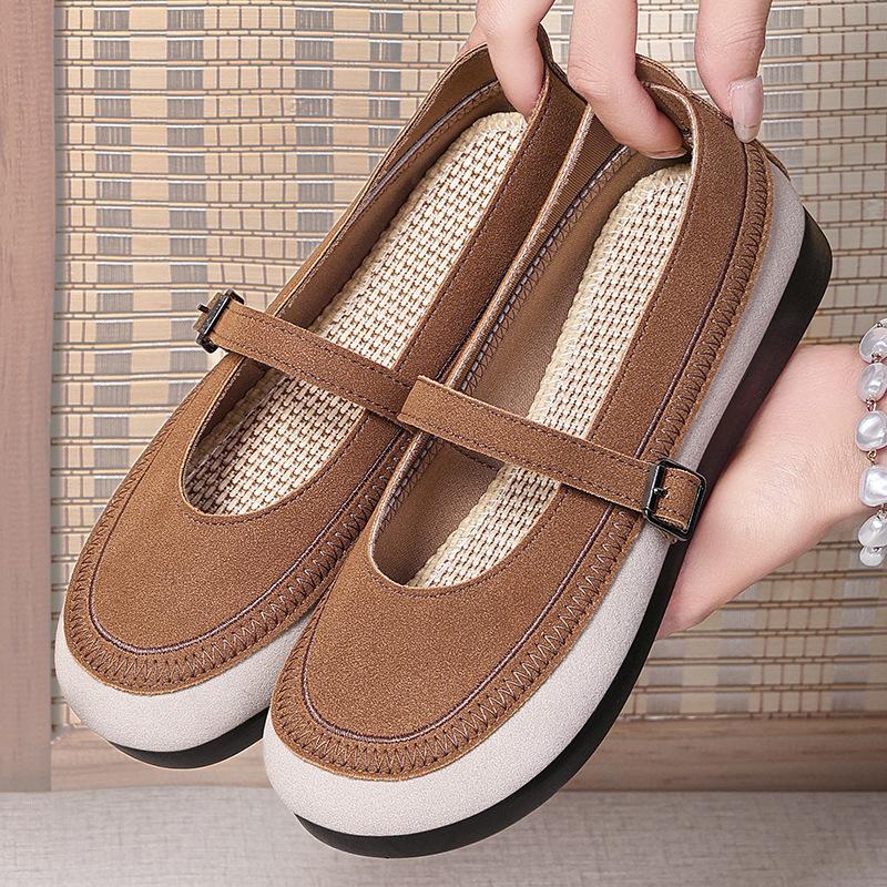 

Летние туфли новые женские туфли универсальные мягкие подошвы удобные повседневные туфли дышащие не душные туфли для мам с одной педалью одиночные туфли 36