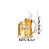 3Pcs Aluminum Foil Beer Balloons, Suitable for Oktoberfest, Father's Day, Graduation Season, Birthday Parties, Bachelor Parties, Danc