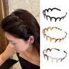 Damen Stirnband Wellige Zähne Sicherer Halt Nicht dehnbar Retro Stirnband Make-up Tägliches Tragen Haar Accessoire