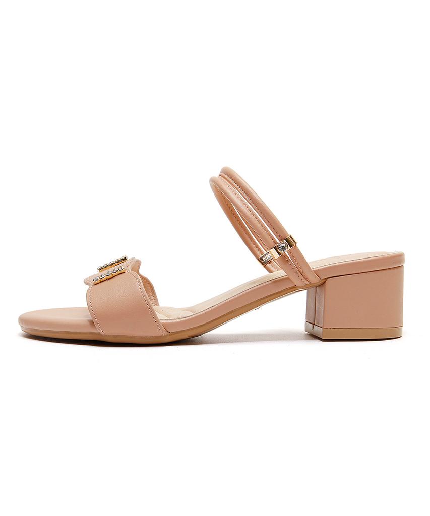 Saera Crystal Embellished Block Heel Sandals K56M602