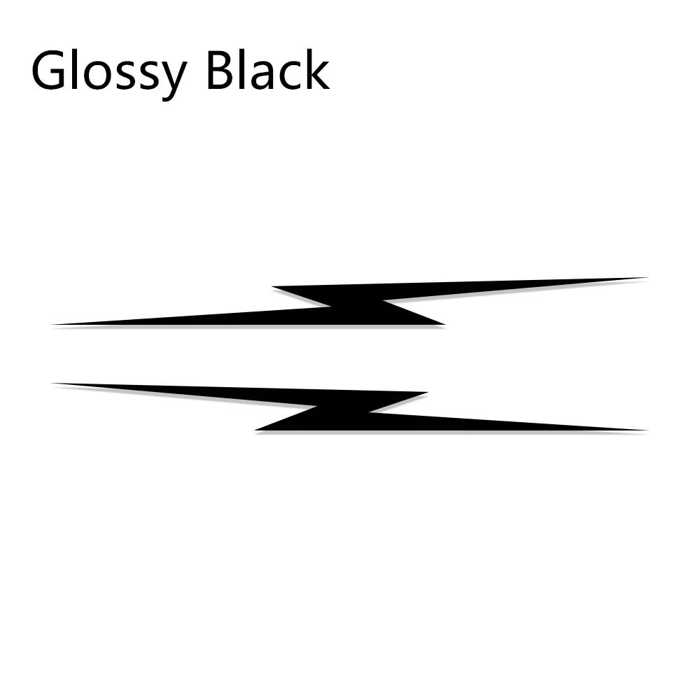 Universal 2PCS Car Door Side Stickers Lightning Style Vinyl Film Decals Decoration Tuning Auto Accessories Fit For All Models