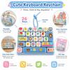 Clear Key Sounds Stress Relief Decompression Toy 26-key Keyboard Toy  Bag Ornament