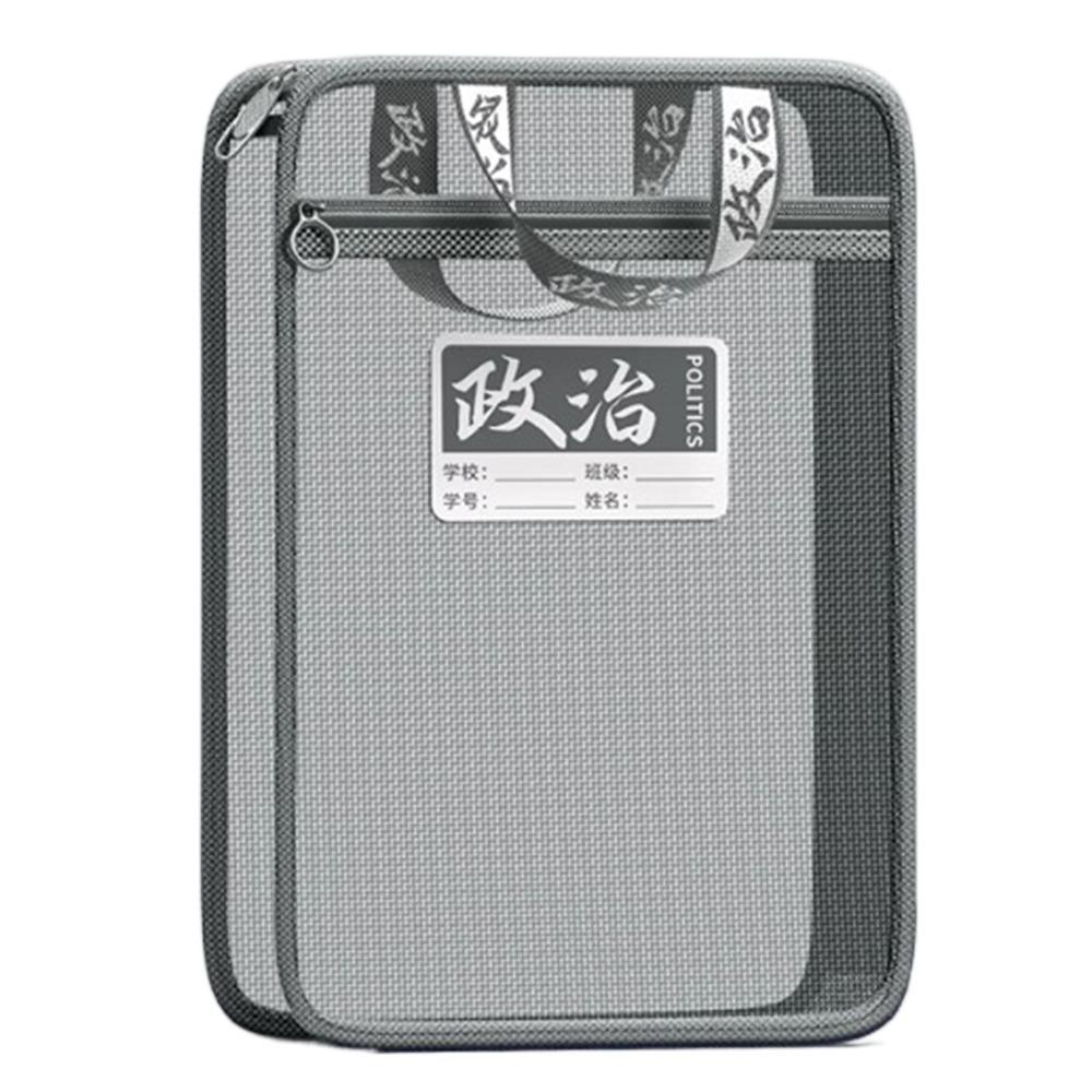 Multifunctional Transparent Subject Bag L Shaped File Folder Bag  School Office Supplies