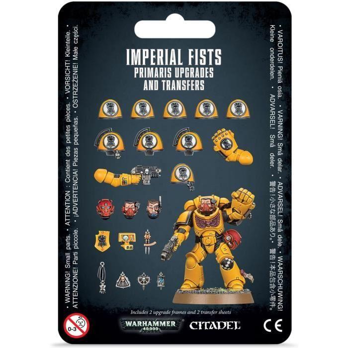 Figurine Games Workshop Warhammer 40k - Imperial Fists Primaris Upgrades &amp; Transfers - Jaune