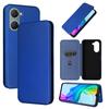 VIVO Y03/Y18 Carbon Fiber Multi-card Flip Phone Case