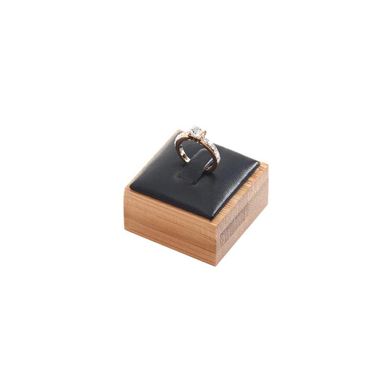 Wooden Ring Display Stand Rings Organizer Jewelry Holder Jewelry Show Props Jewelry Box Packaging Leather And Velvet Case