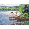 100-teiliges Puzzle – Green Gables und Angelausflug (Mini. Kristall. Bilderrahmen), beliebtes koreanisches Puzzle