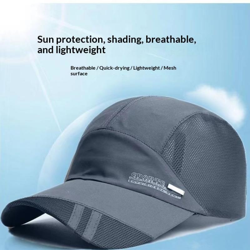 Unisex Baseball Cap For Outdoor Sports Summer Uv Protection Adjustable Quick Dry Braethable Tennis Hat Brim Hats